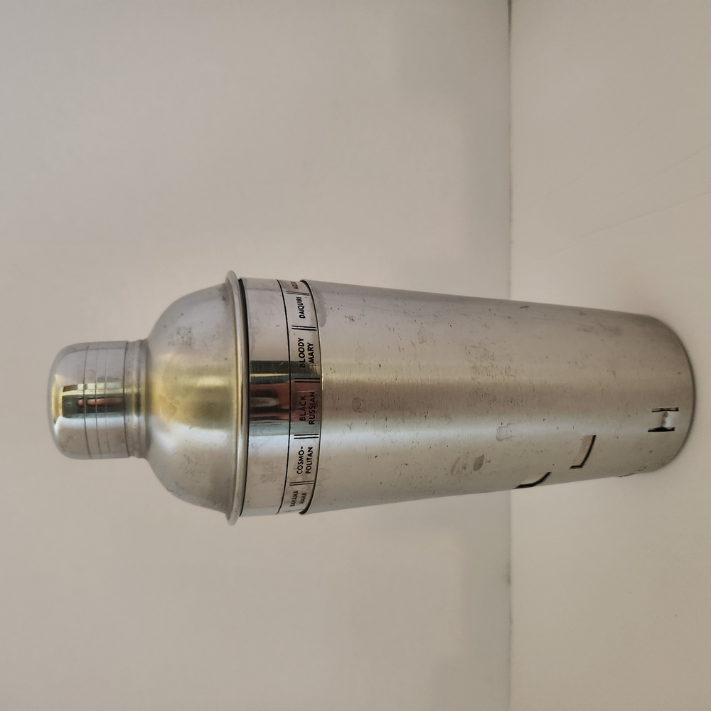 Chefmate Stainless Steel RECIPE COCKTAIL SHAKER Mixer 28 oz